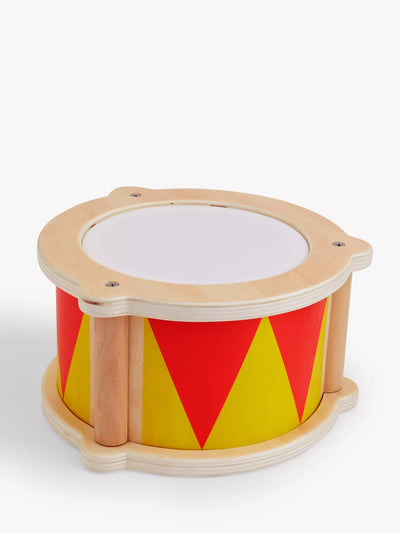 John Lewis John Lewis Wooden Drum Musical Toy- Buy online at McGrocer