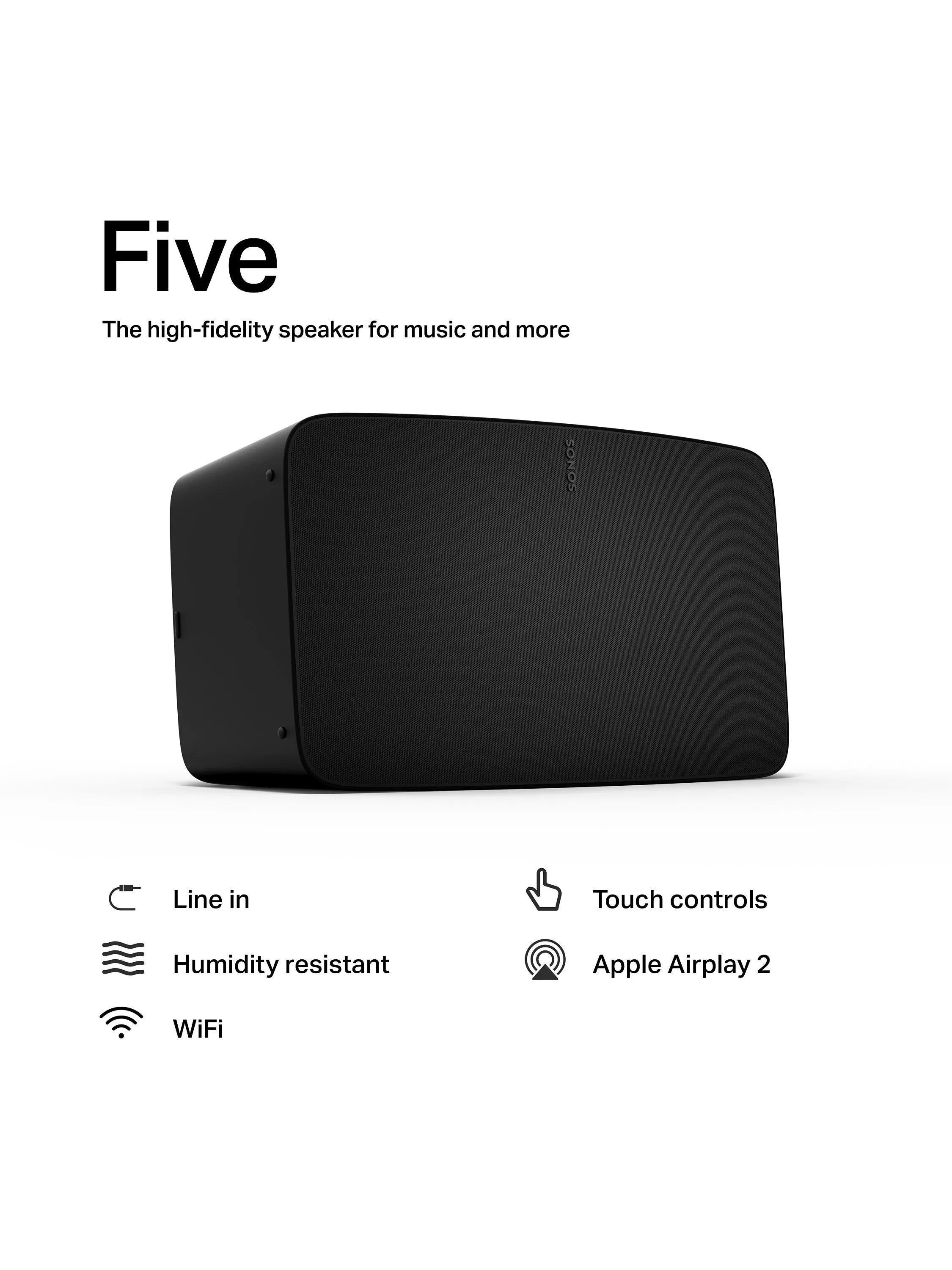 Sonos Five smart speaker, UK version