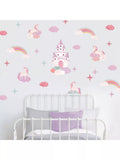 John Lewis Magical Unicorn Wall Stickers, Multi