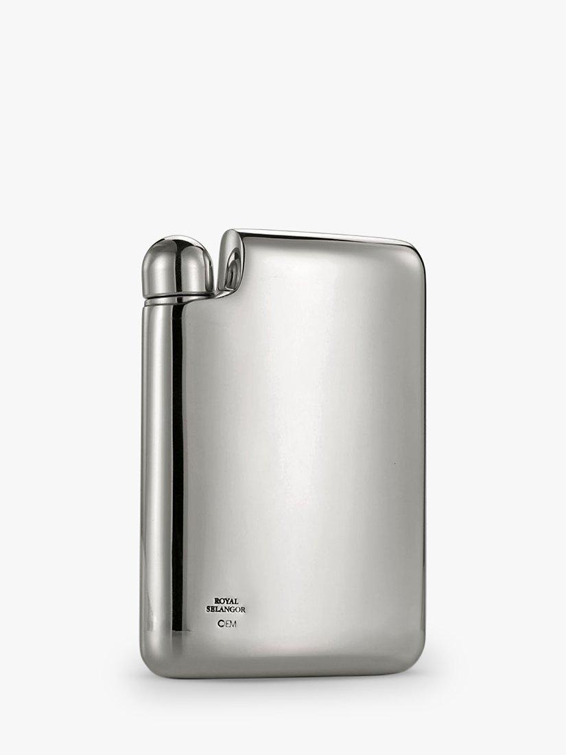 Royal Selangor Erik Magnussen pewter hip flask, UK version