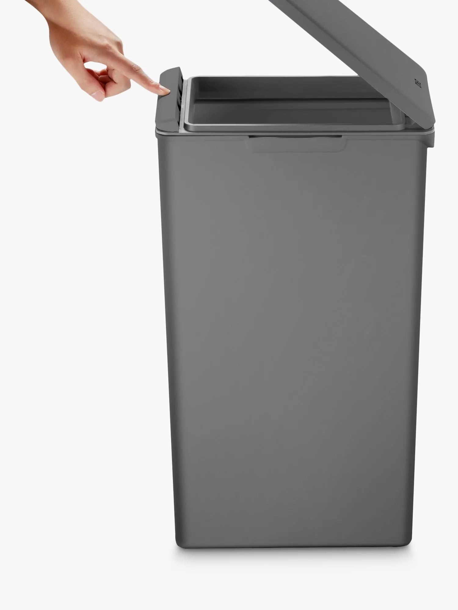 EKO Morandi Rectangular Touch Bin, 40L, Grey
