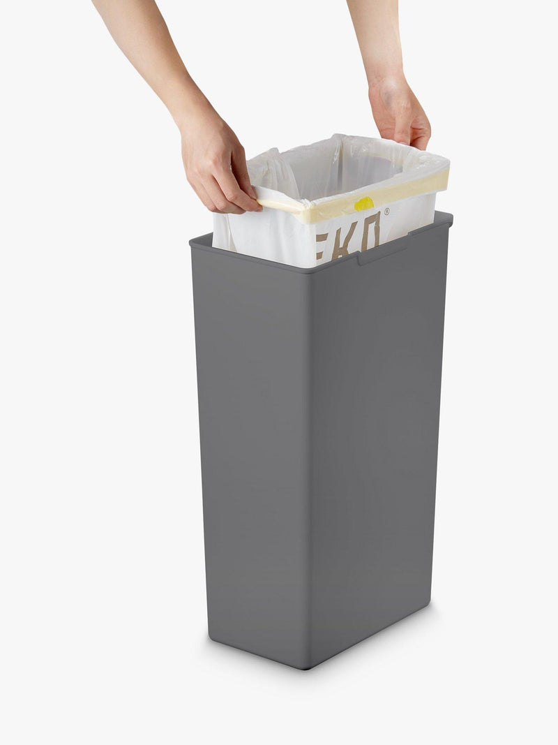 EKO Morandi Grey Touch Bin 40L - British product