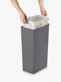 EKO Morandi Rectangular Touch Bin, 40L, Grey