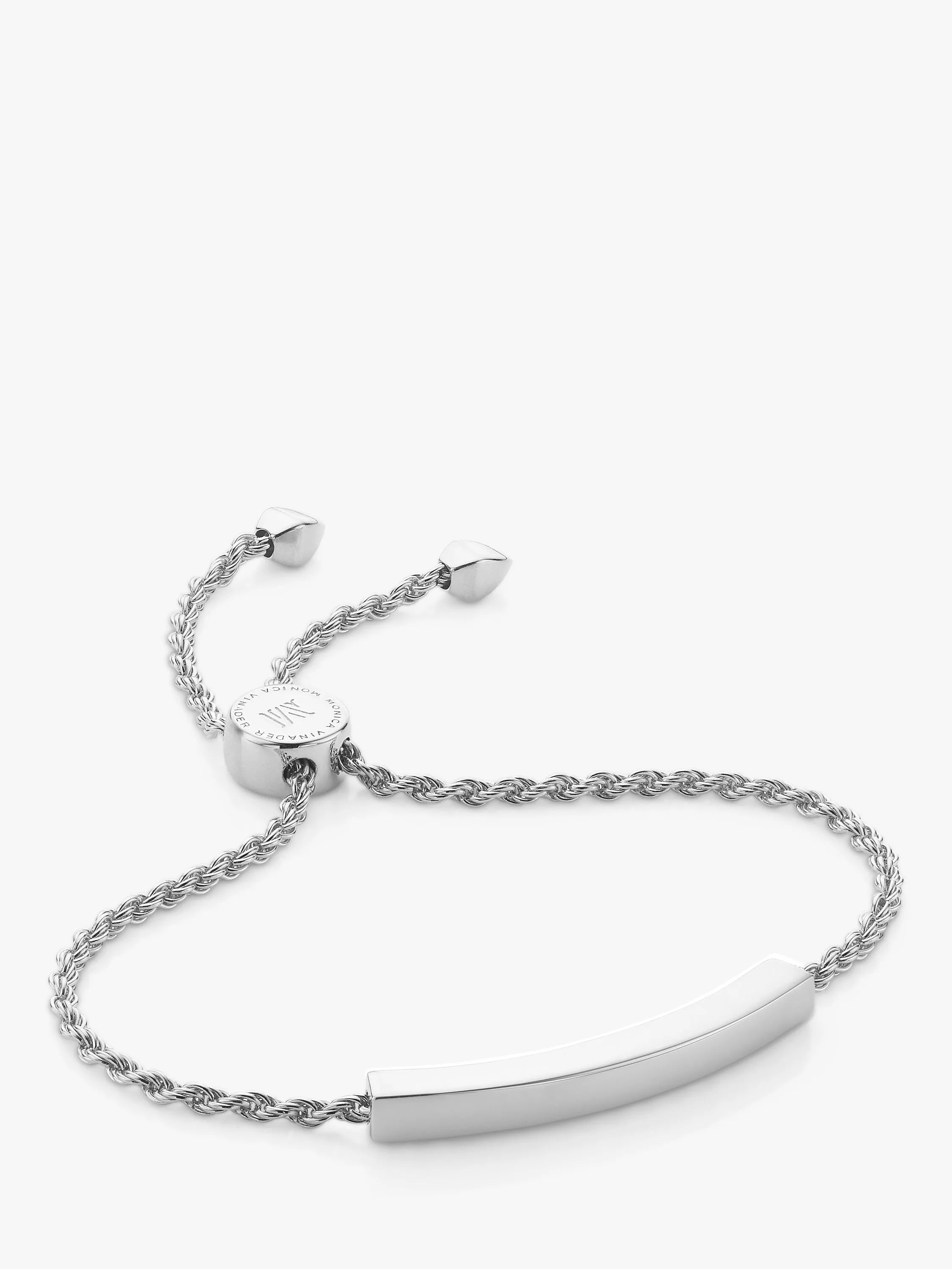 Monica Vinader Linear Rope Chain bracelet 22.8cm (British brand)