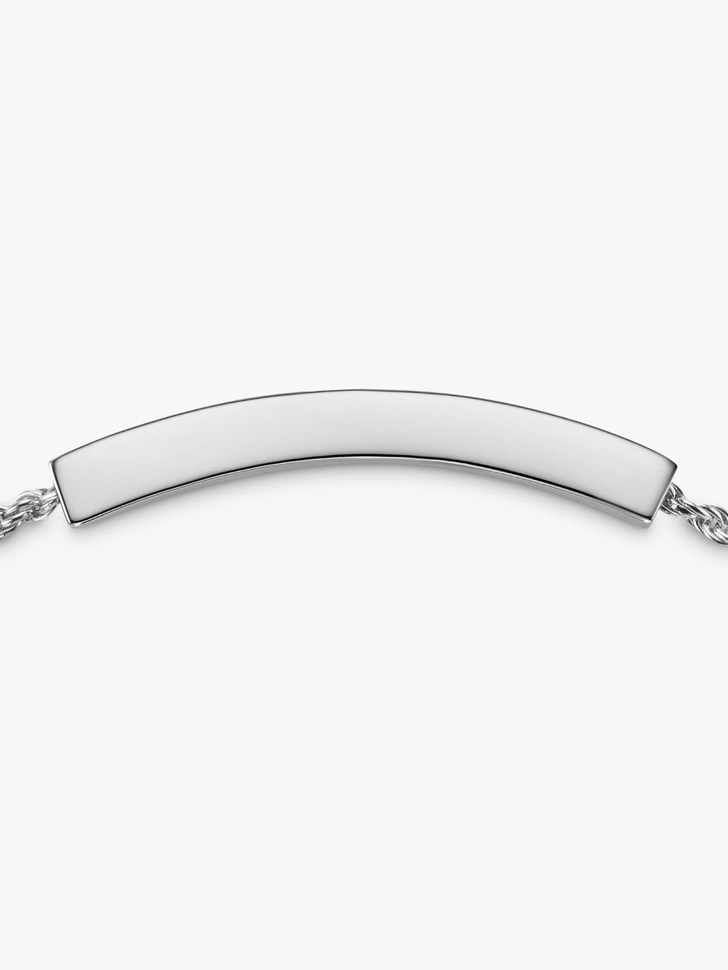 Monica Vinader Linear Rope Chain bracelet 22.8cm (British brand)