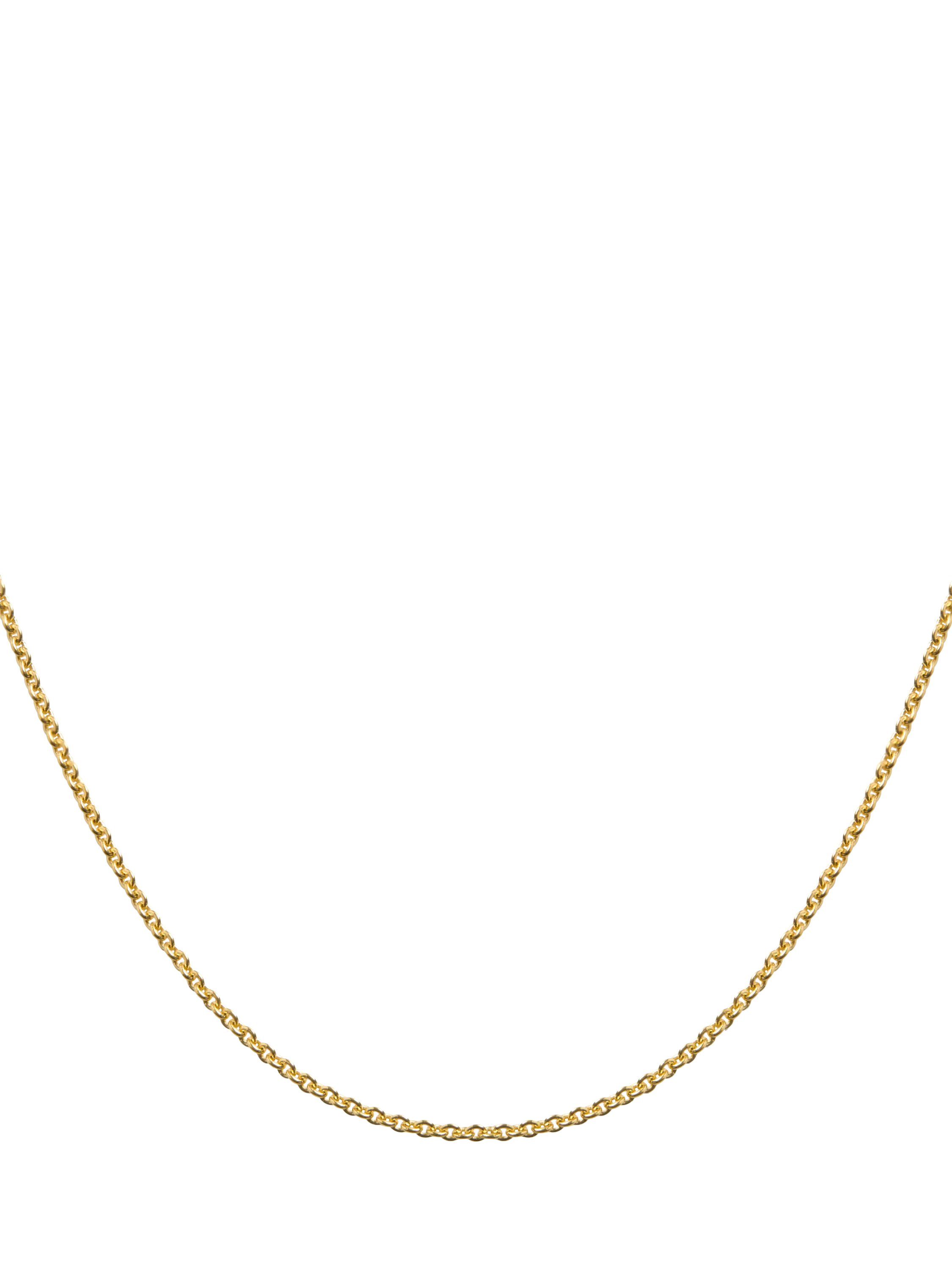 Monica Vinader short fine chain necklace gold plated sterling silver 43cm (British brand)