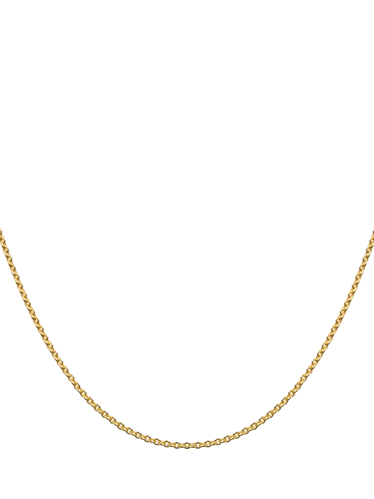 Monica Vinader short fine chain necklace gold plated sterling silver 43cm (British brand)