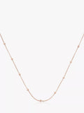 Monica Vinader fine beaded chain necklace rose gold 40-45cm - British product
