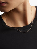 Monica Vinader fine beaded chain necklace rose gold 40-45cm - British product