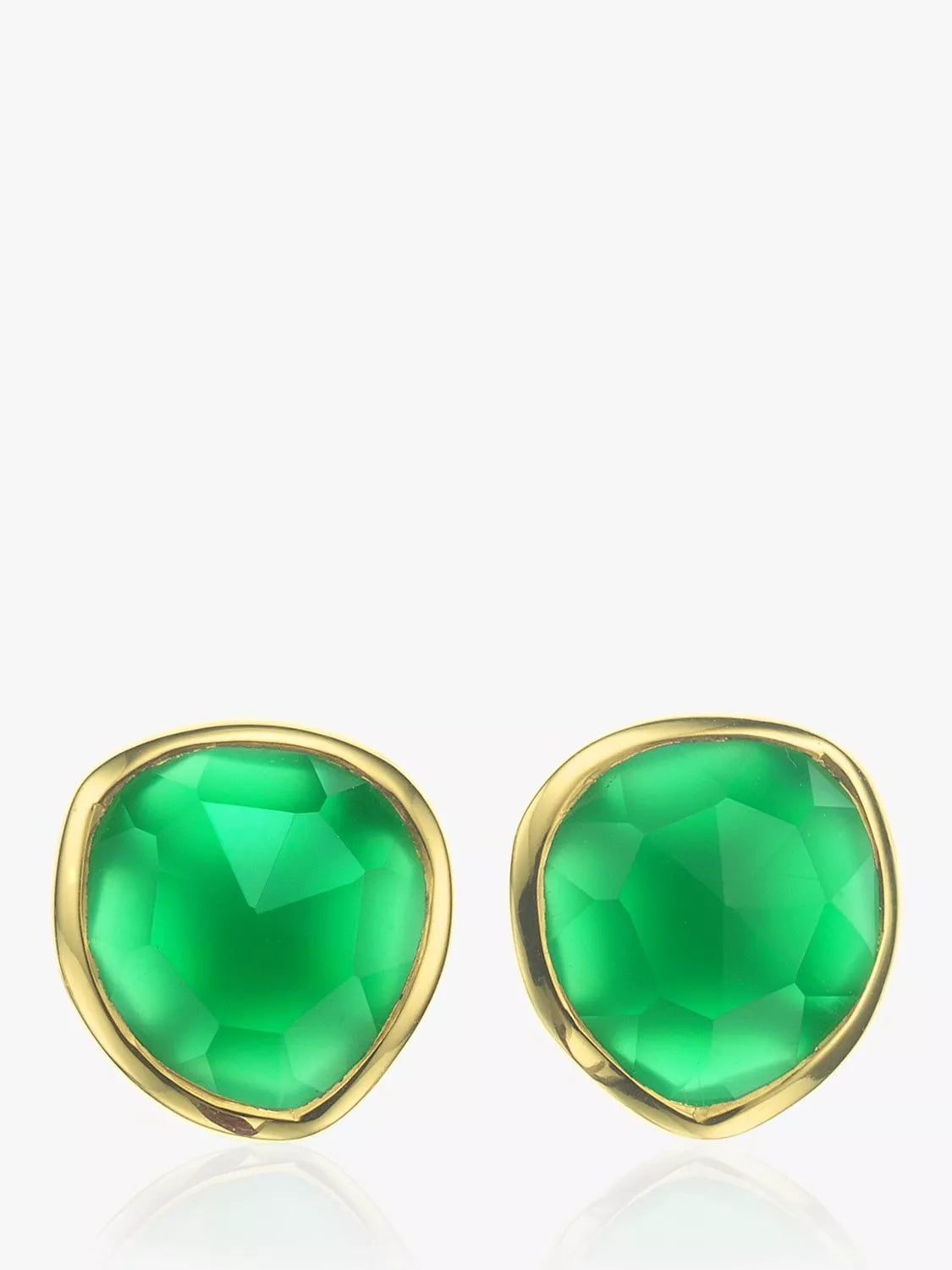 Monica Vinader MV Siren Onyx Gemstone Stud Earrings 9.5mm