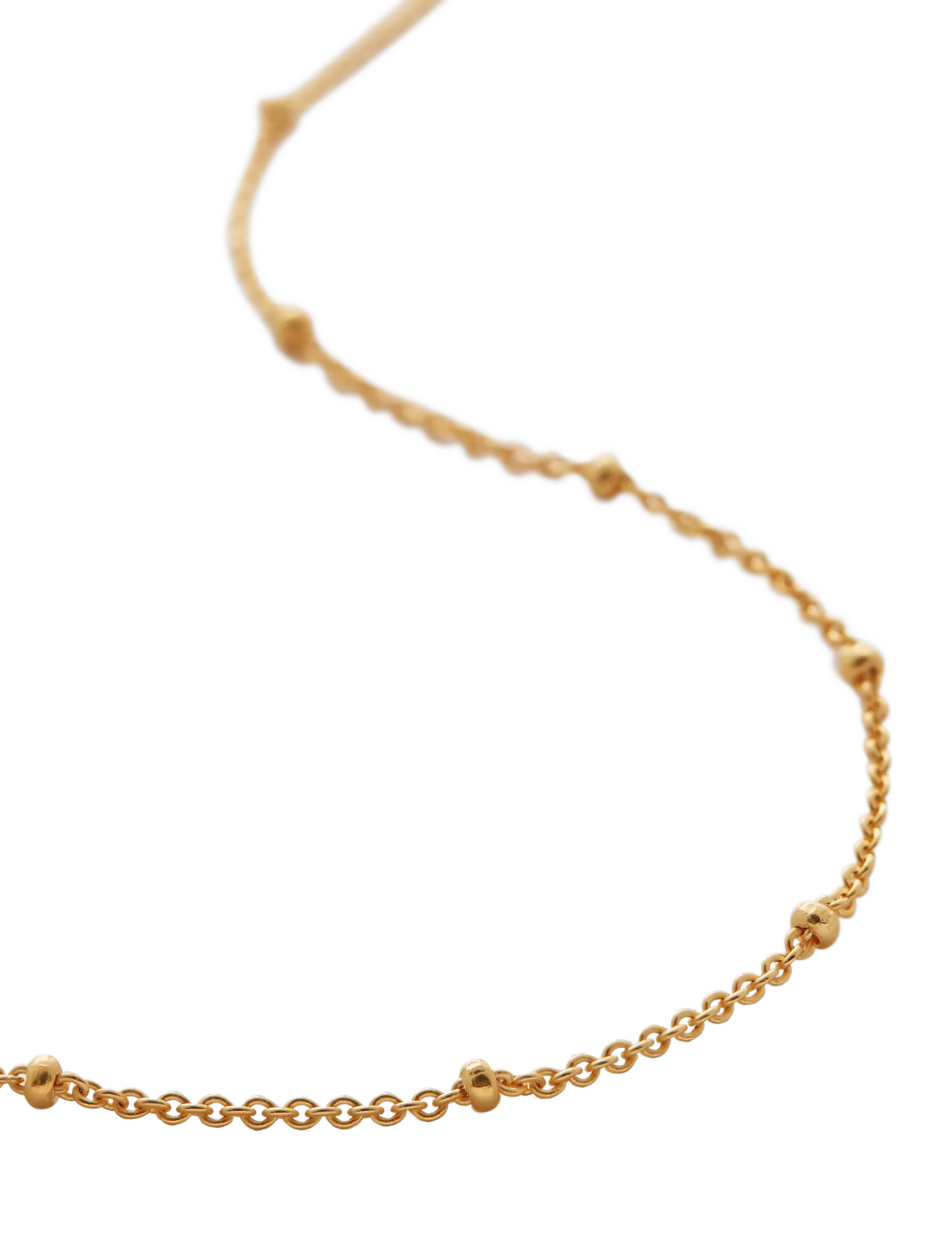 Monica Vinader Fine Beaded Chain Necklace 40-45cm