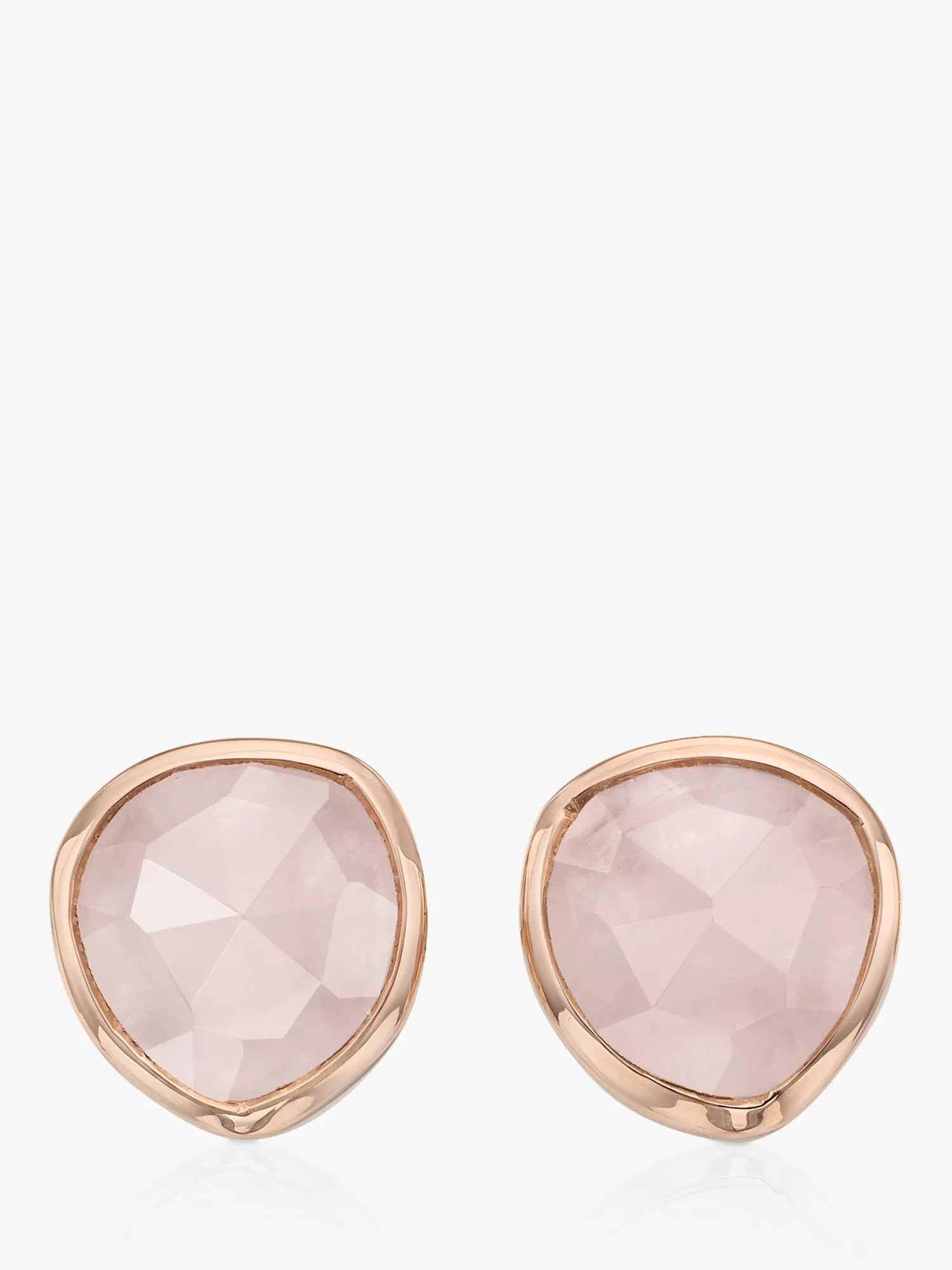 Monica Vinader MV Siren onyx stud earrings sterling silver gold (British brand)