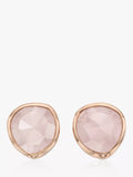 Monica Vinader MV Siren onyx stud earrings sterling silver gold (British brand)