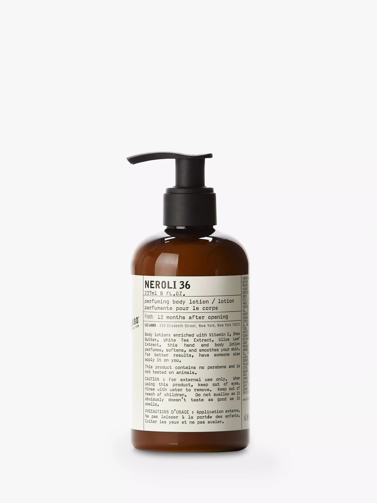 Le Labo Neroli 36 perfuming body lotion 237ml, UK version