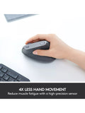 Logitech MX Vertical ergonomic mouse, imported from the UK