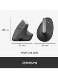 Logitech MX Vertical ergonomic mouse, imported from the UK