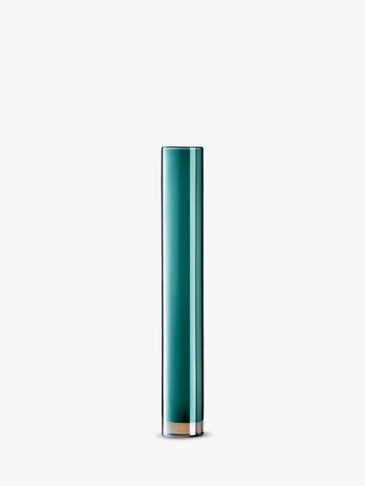 John Lewis Tube Vase in Peacock Color, Height 48cm, Made from Mouthblown Soda-Lime Glass- Buy online at McGrocer