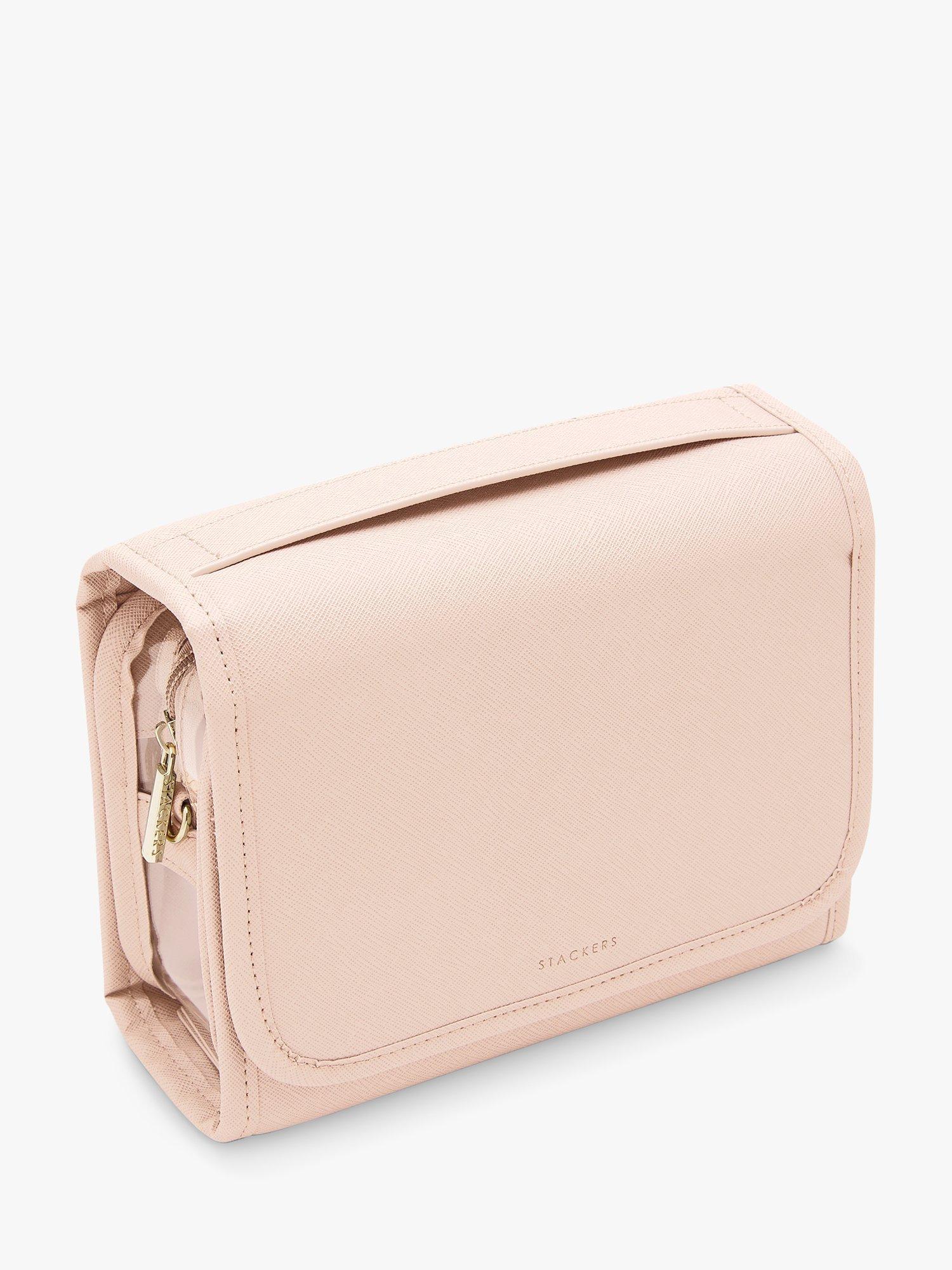 Stackers hanging travel wash bag clear compartment (British brand)