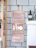 Stackers hanging travel wash bag clear compartment (British brand)