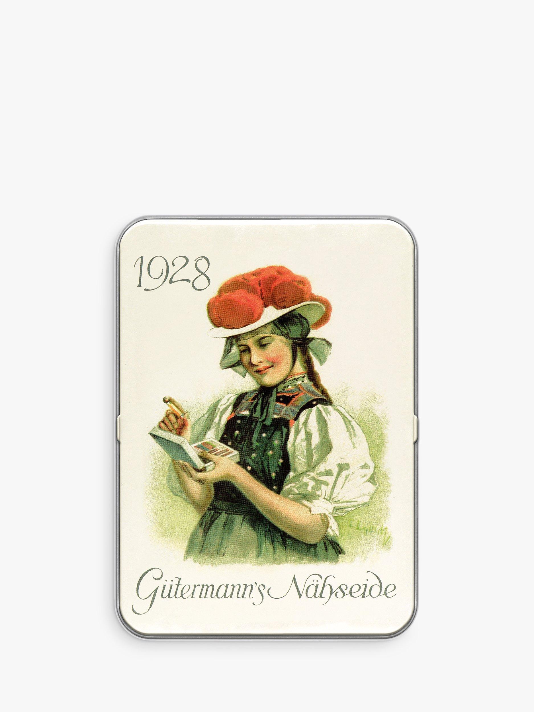 Gütermann creativ Nostalgic Sewing Tin Sew-All Thread Bright 100m Pack of 8, UK version