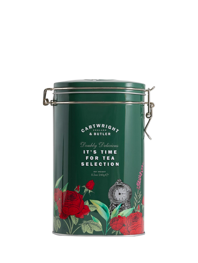 John Lewis Sea Salted Caramel Shortbread and English Breakfast Tea Gift Tin 150g and 90g- Buy online at McGrocer
