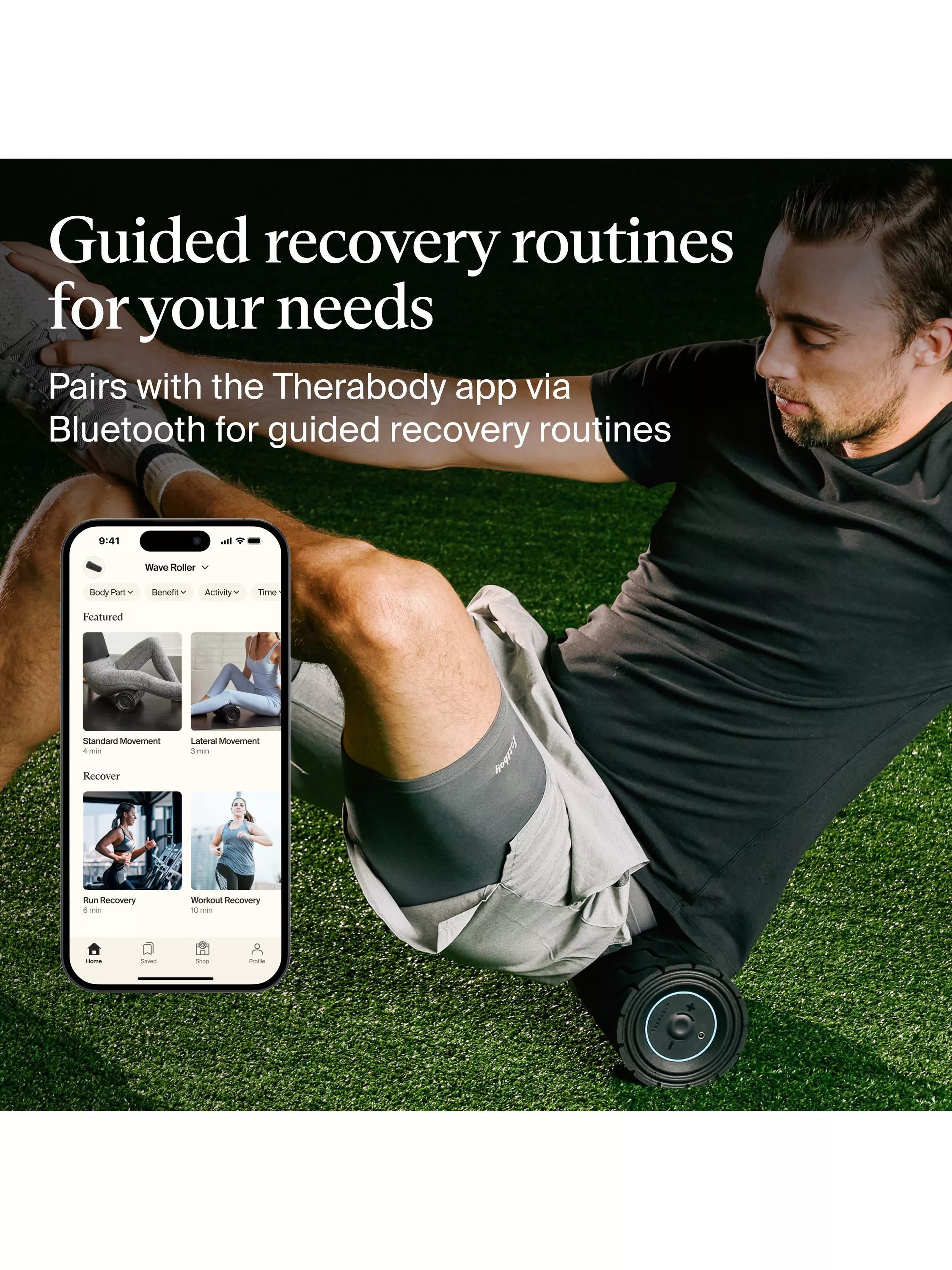 Therabody Wave vibration foam roller, UK version