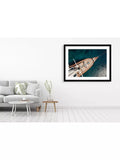 Brookpace Lascelles sail boat framed print 66x86cm, imported from the UK