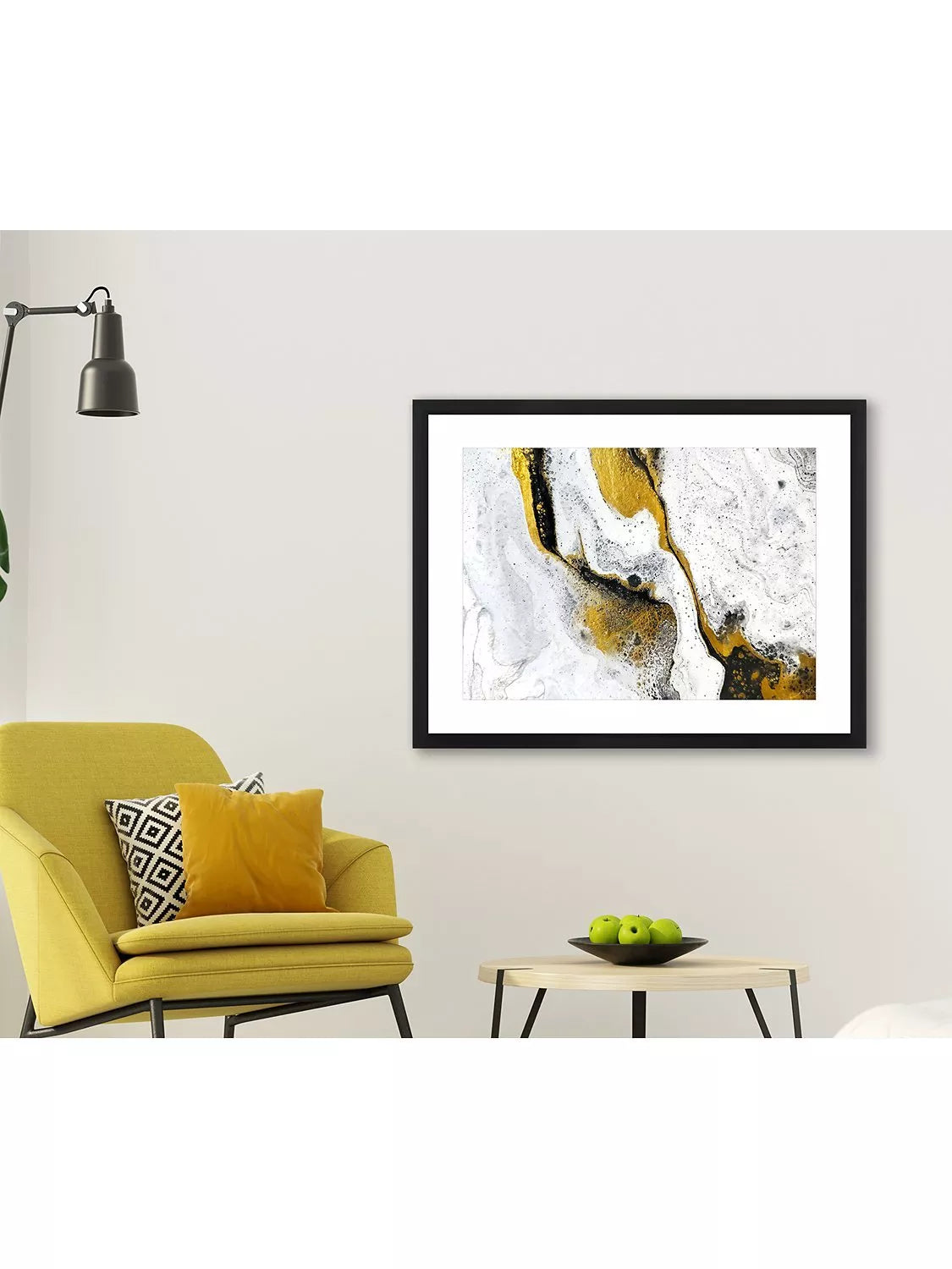 Brookpace Lascelles Marble 2 framed print 66x86cm, imported from the UK