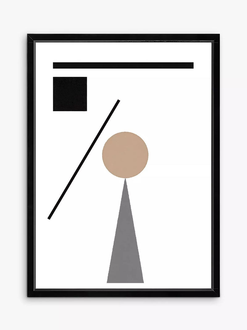 Brookpace Lascelles Geometry 1 framed print 76x56cm (British brand)