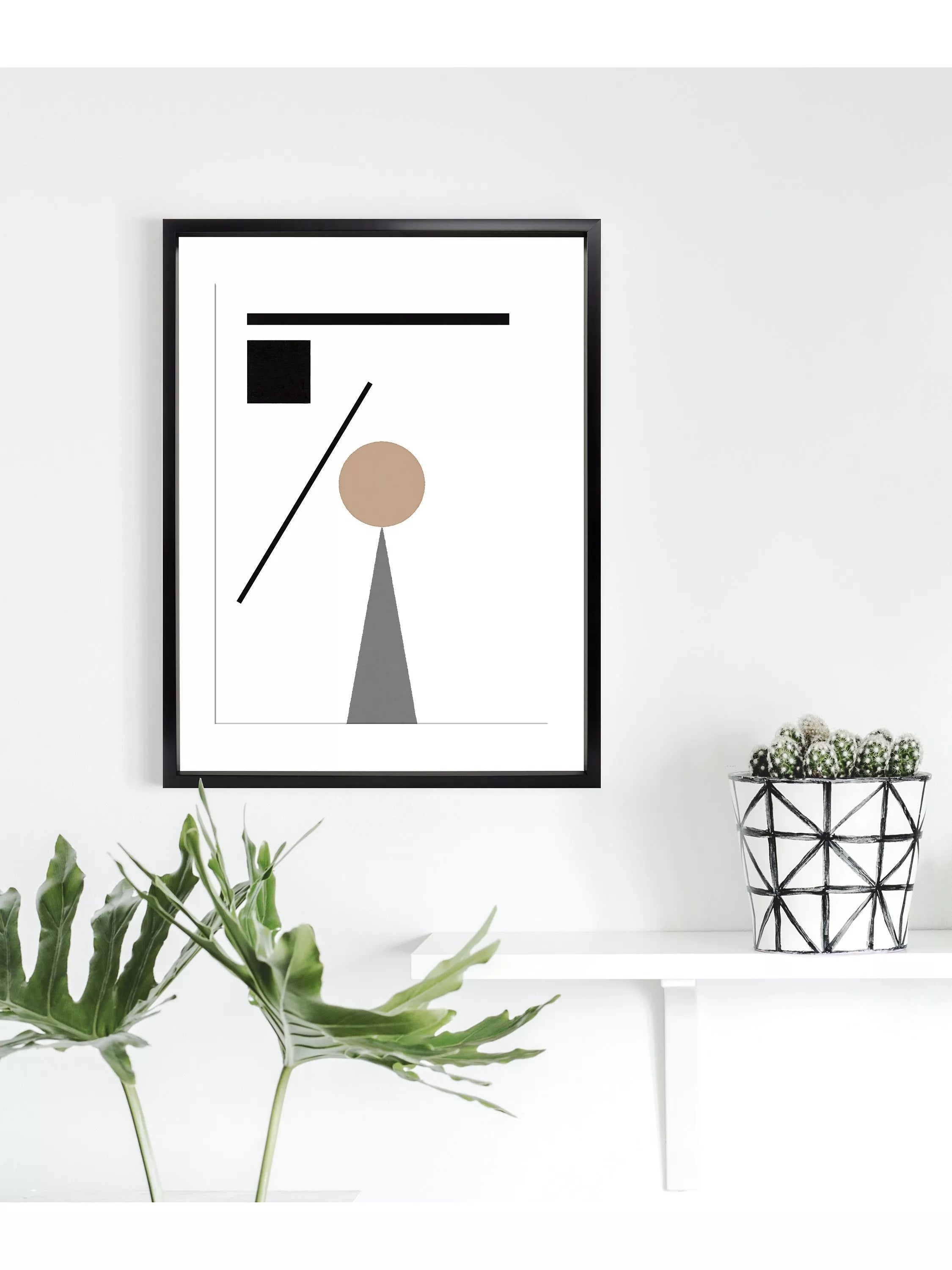 Brookpace Lascelles Geometry 1 framed print 76x56cm (British brand)