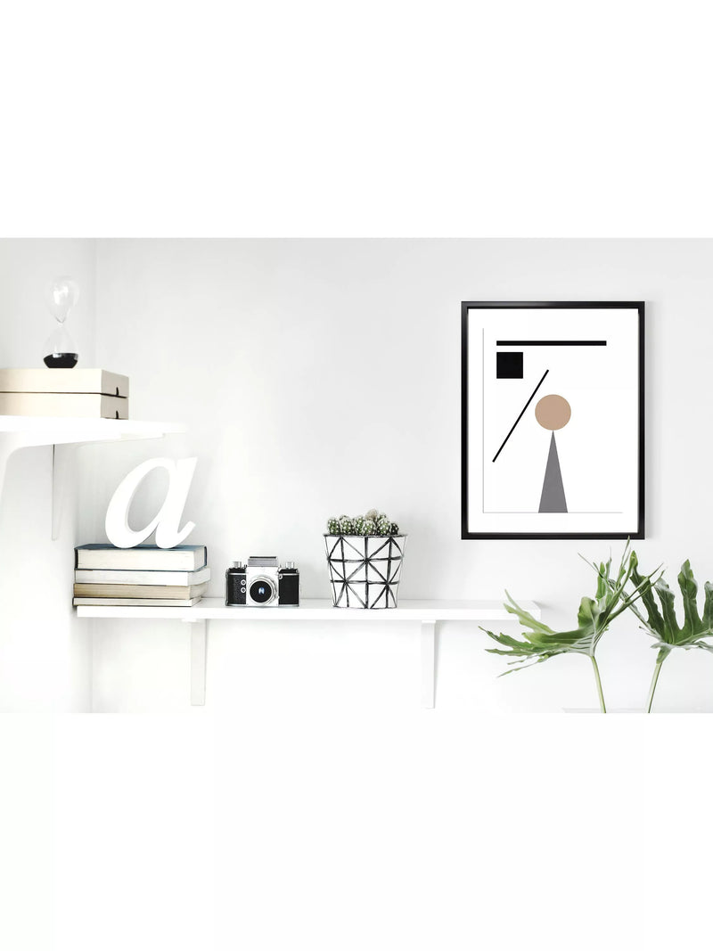 Brookpace Lascelles Geometry 1 framed print 76x56cm (British brand)