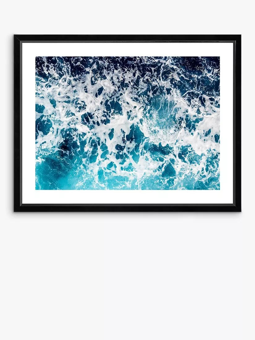 Brookpace Lascelles Aqua 1 framed print 66x86cm - British product