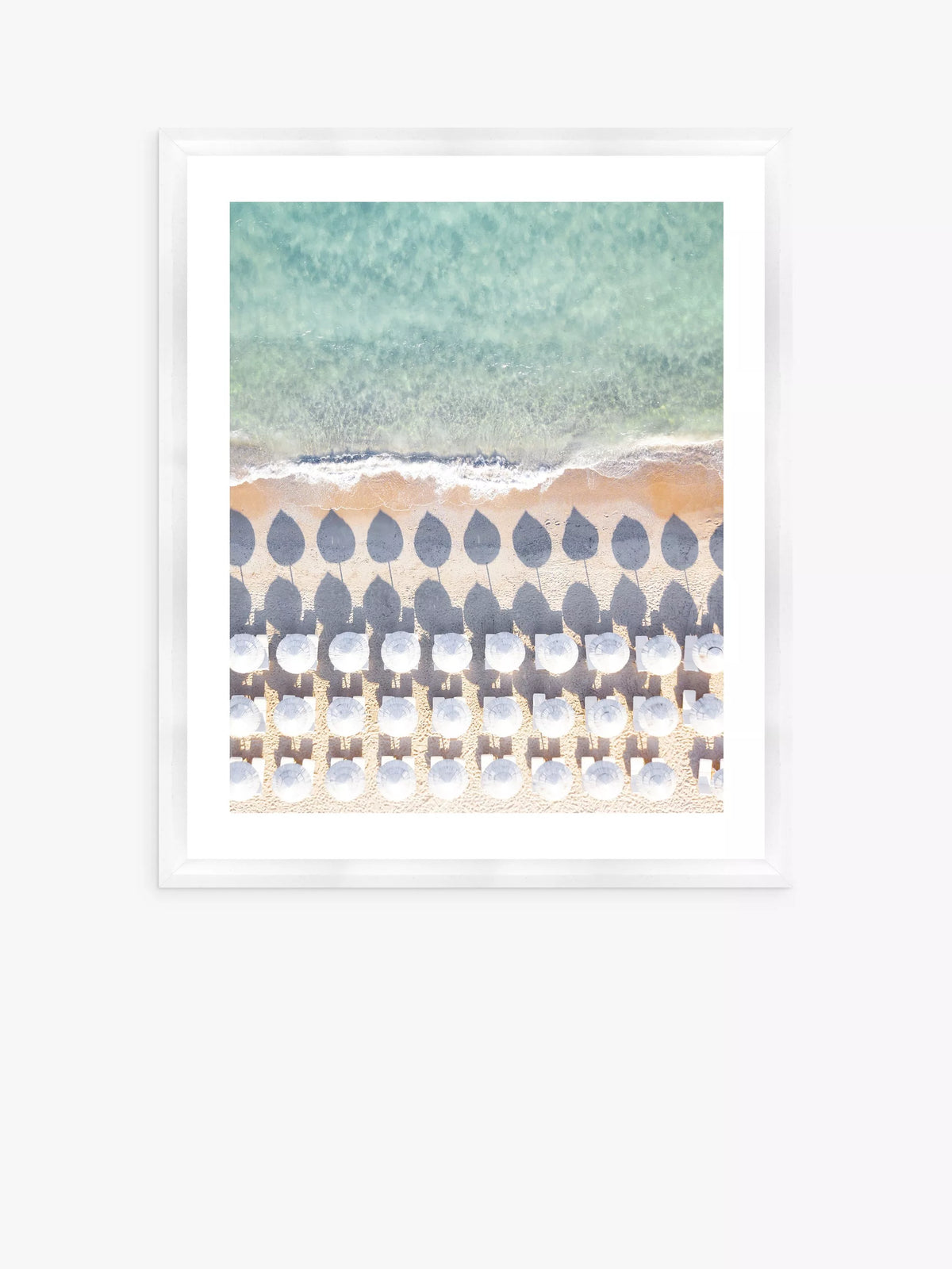 Brookpace Lascelles Framed Print and Mount with Sardinia Beach Scene, Blue, 66 x 56cm - British product