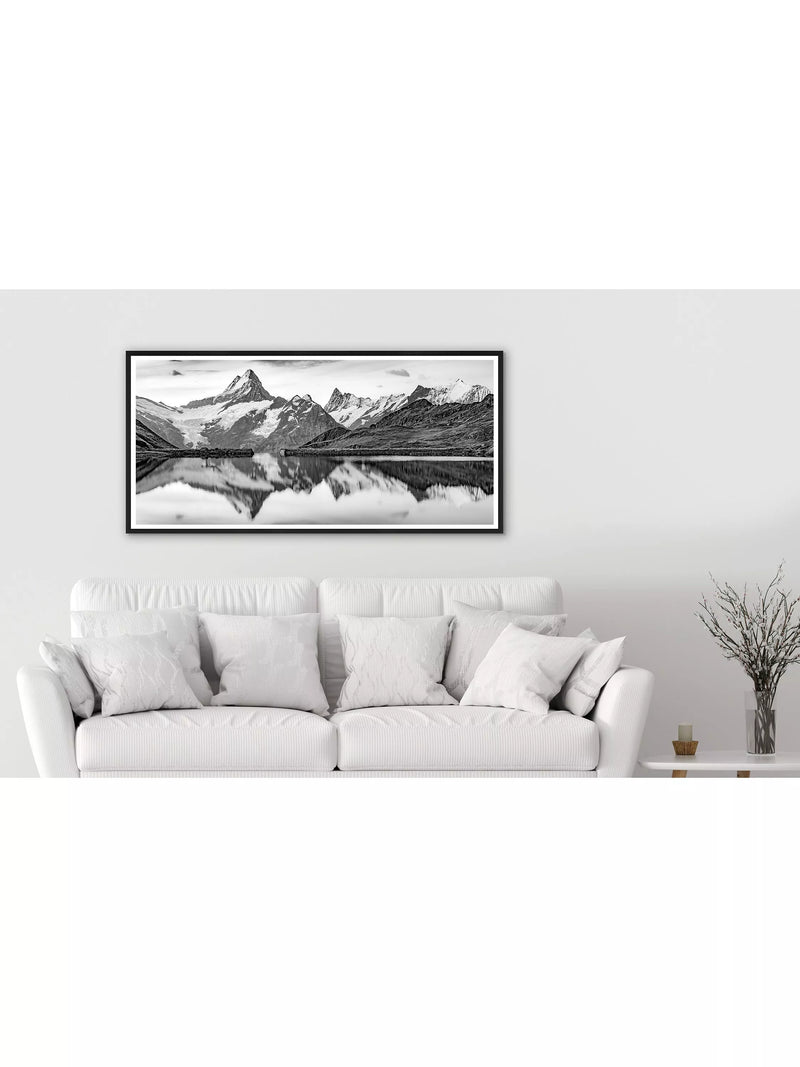 Brookpace Lascelles Monte Rosa framed print 56 x 101.5cm - British product