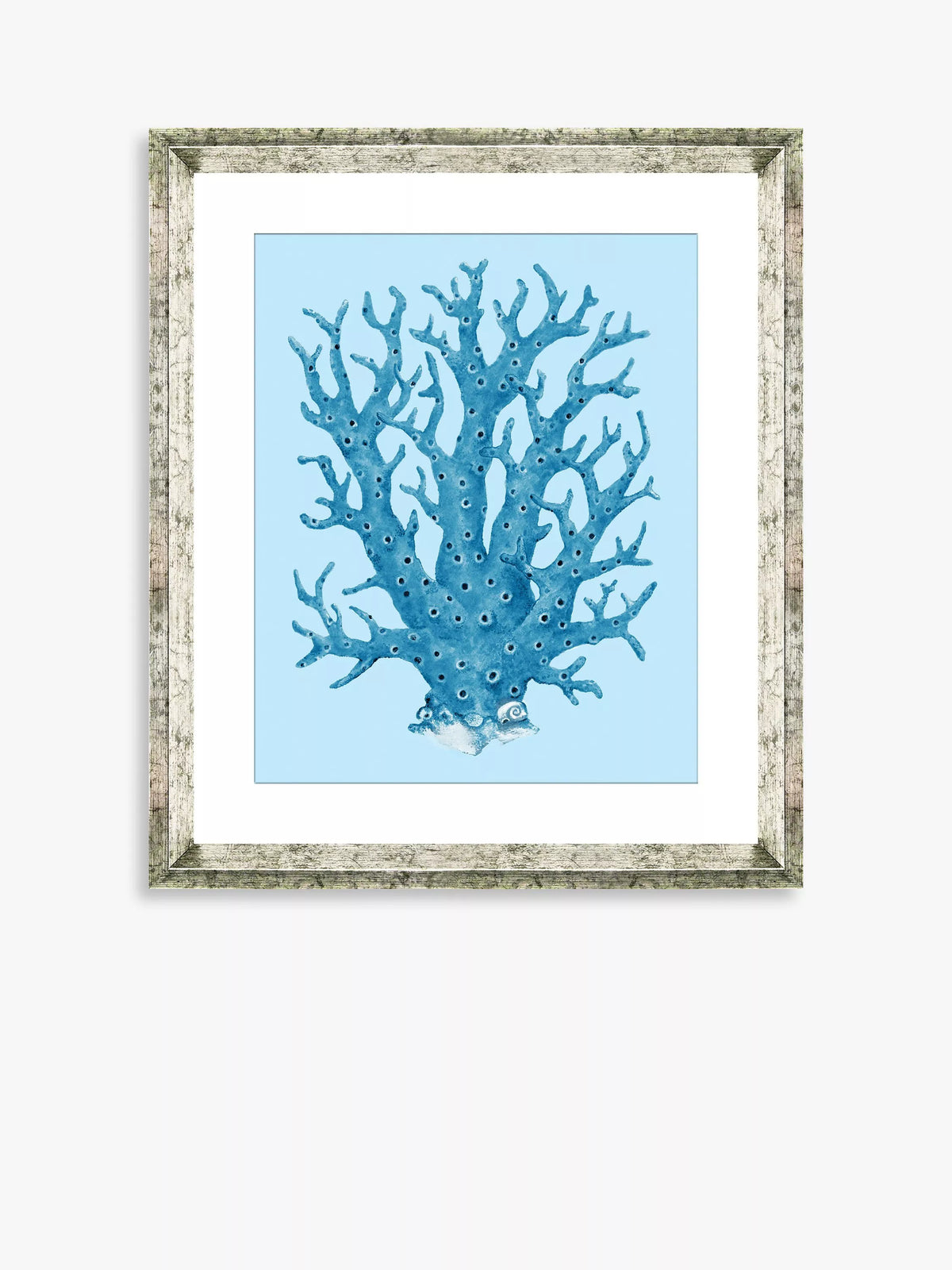 Brookpace Lascelles framed print blue coral 46x36 cm, UK version