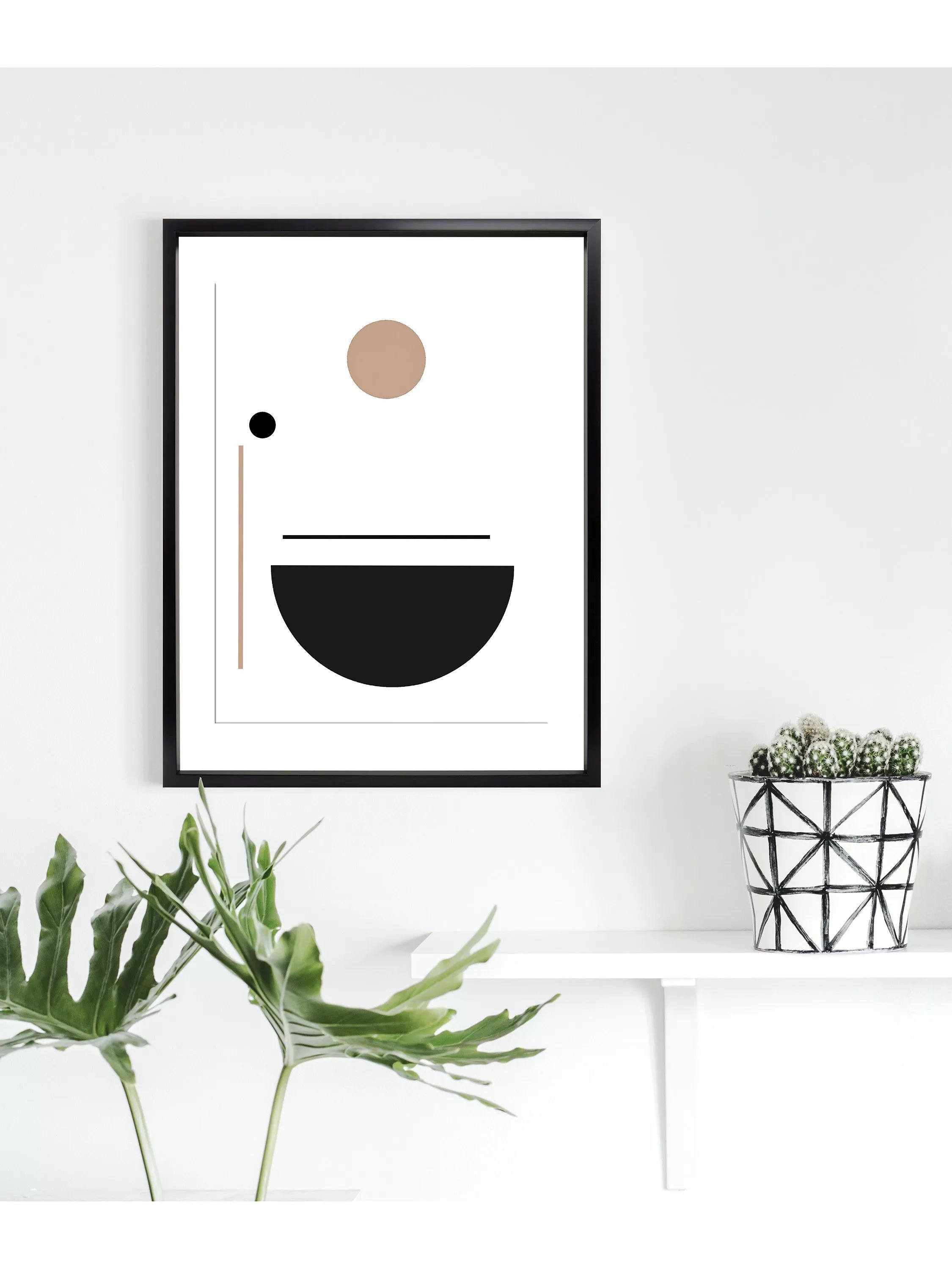 Brookpace Lascelles Geometry 2 framed print 76x56cm, UK version