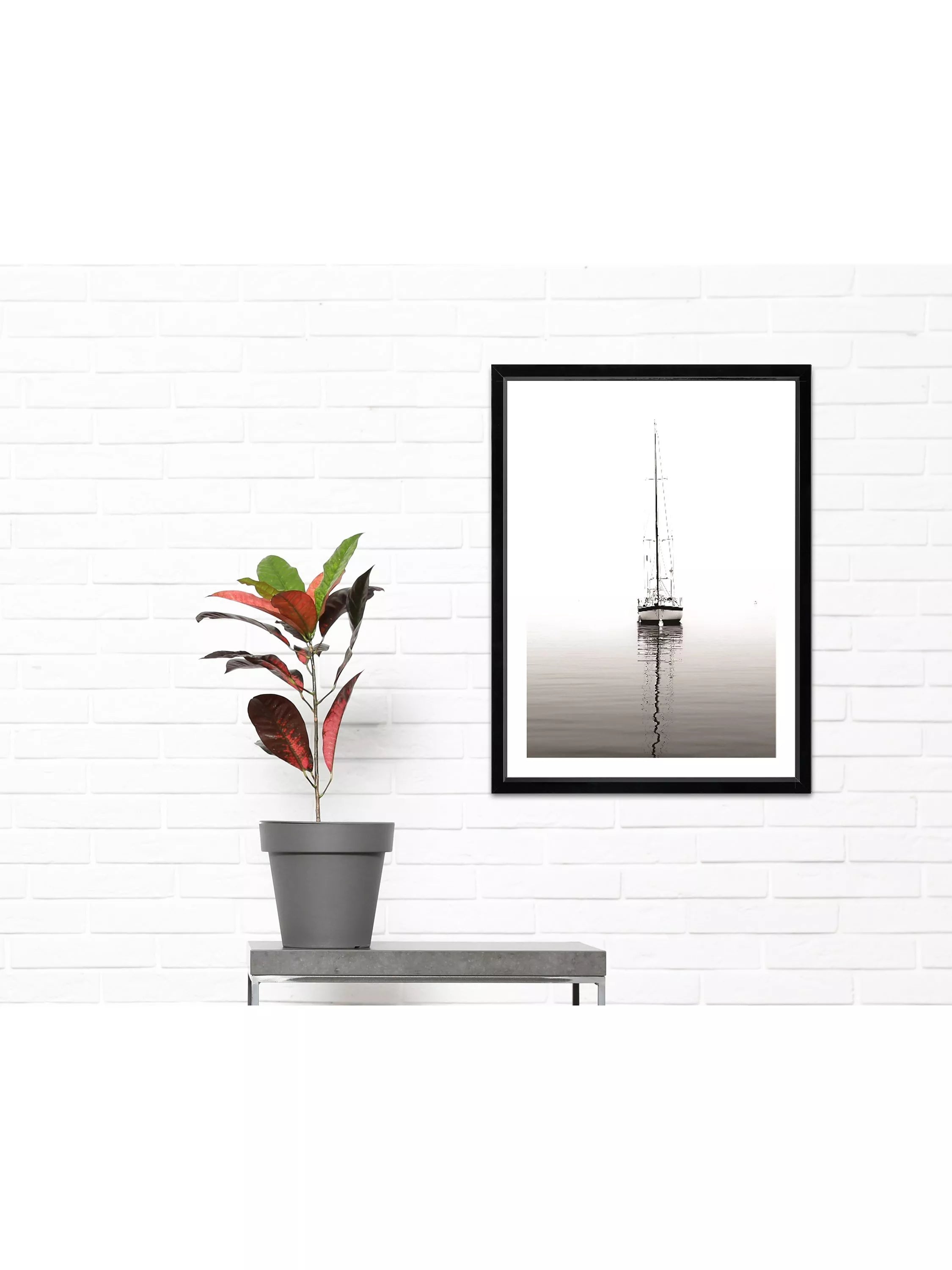 Brookpace Lascelles Yacht framed print 66x52cm - British product