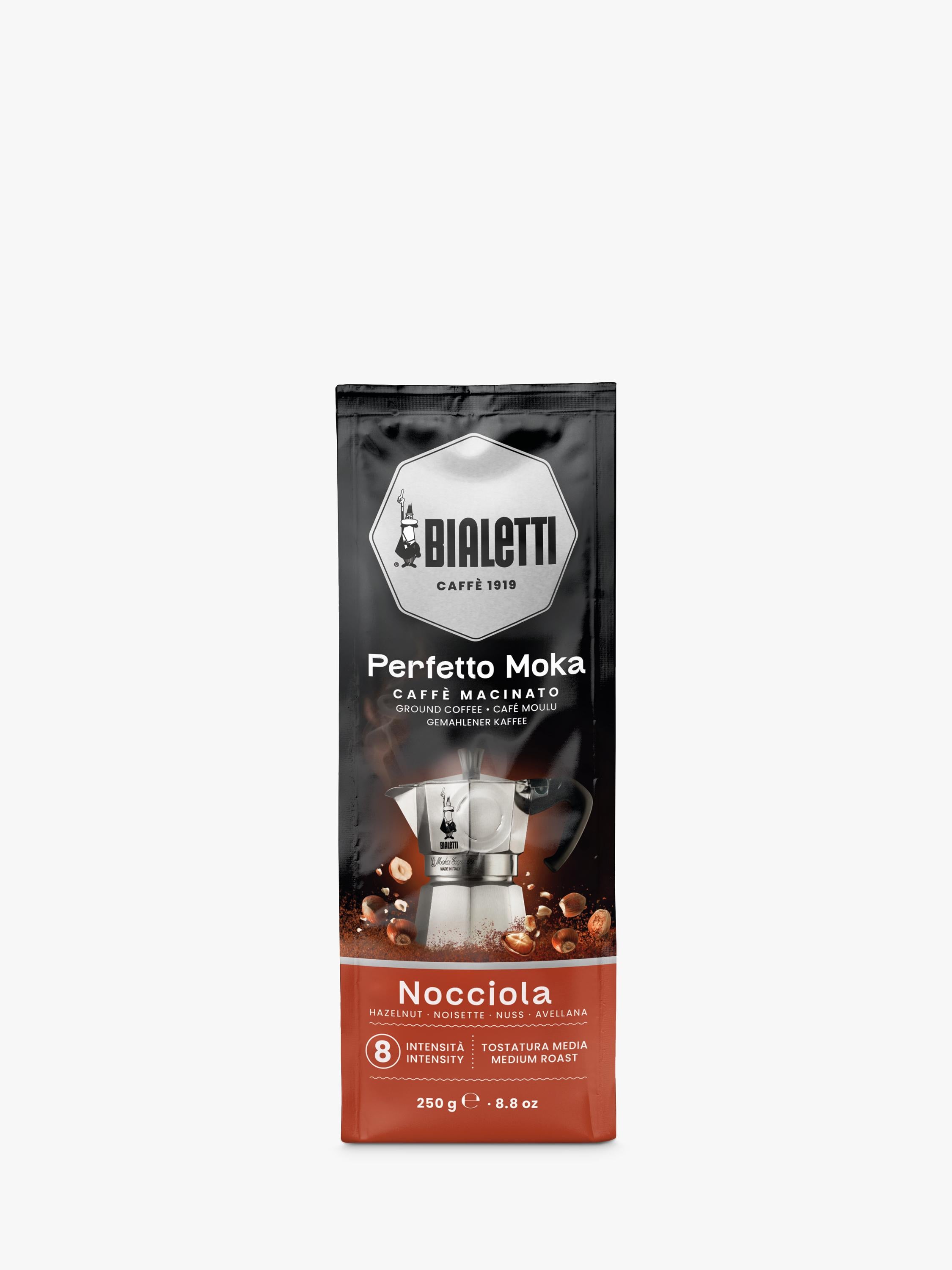 Bialetti hazelnut ground coffee 250g - British product