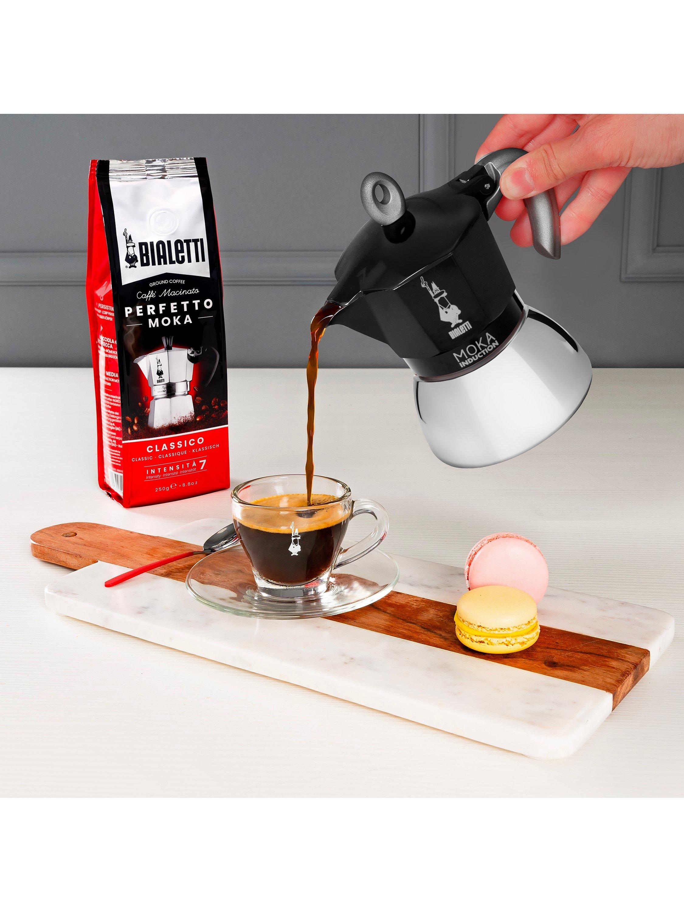 Bialetti Moka Induction Espresso Coffee Maker Black 180ml - British product