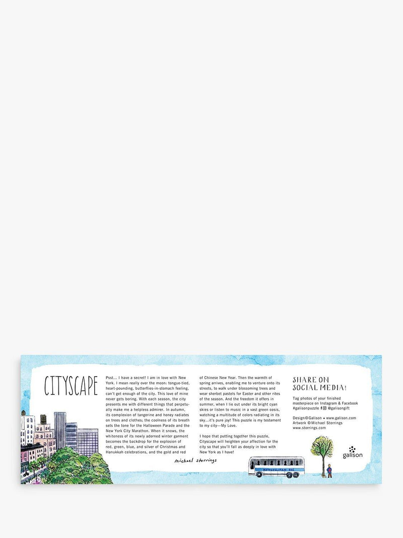 Galison Panoramic Cityscape jigsaw puzzle 1000 pieces, imported from the UK