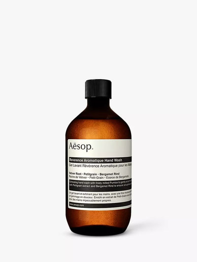 John Lewis Aesop Reverence Aromatique Exfoliating Hand Wash Refill 500ml- Buy online at McGrocer