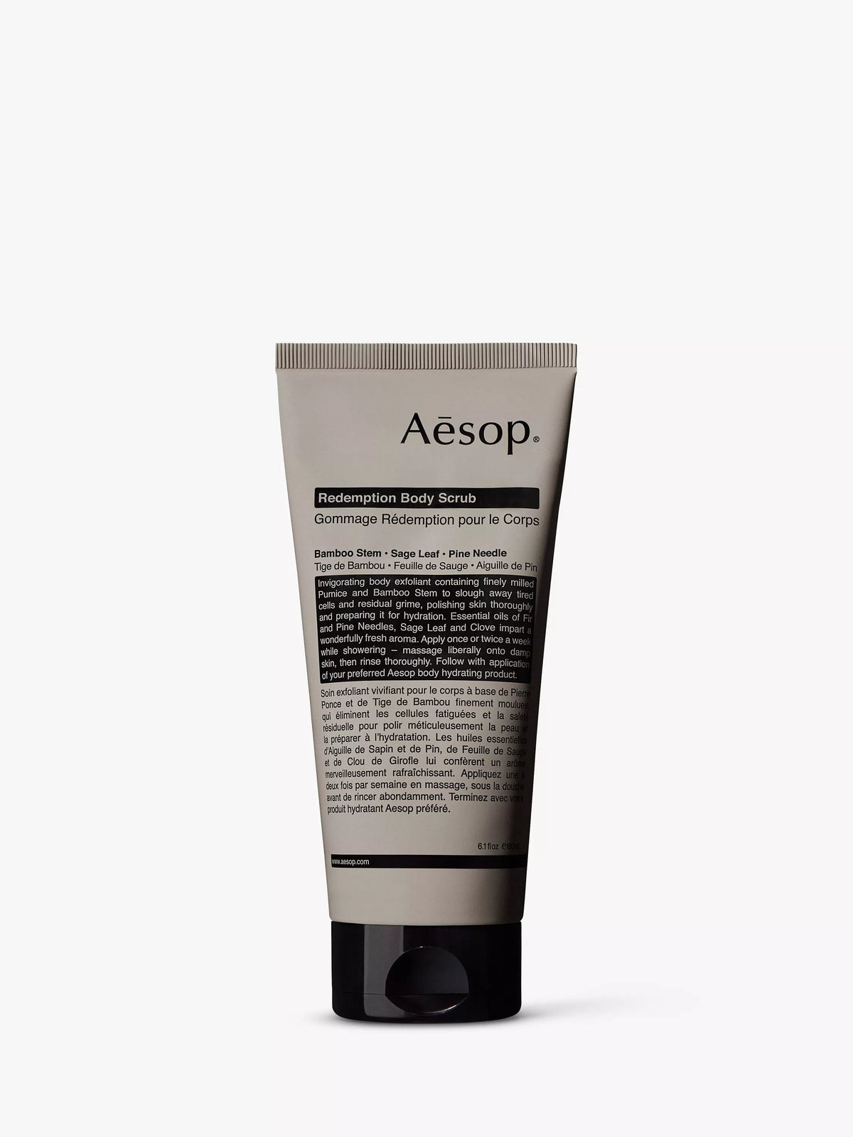 Aesop Redemption body scrub 180ml, imported from the UK
