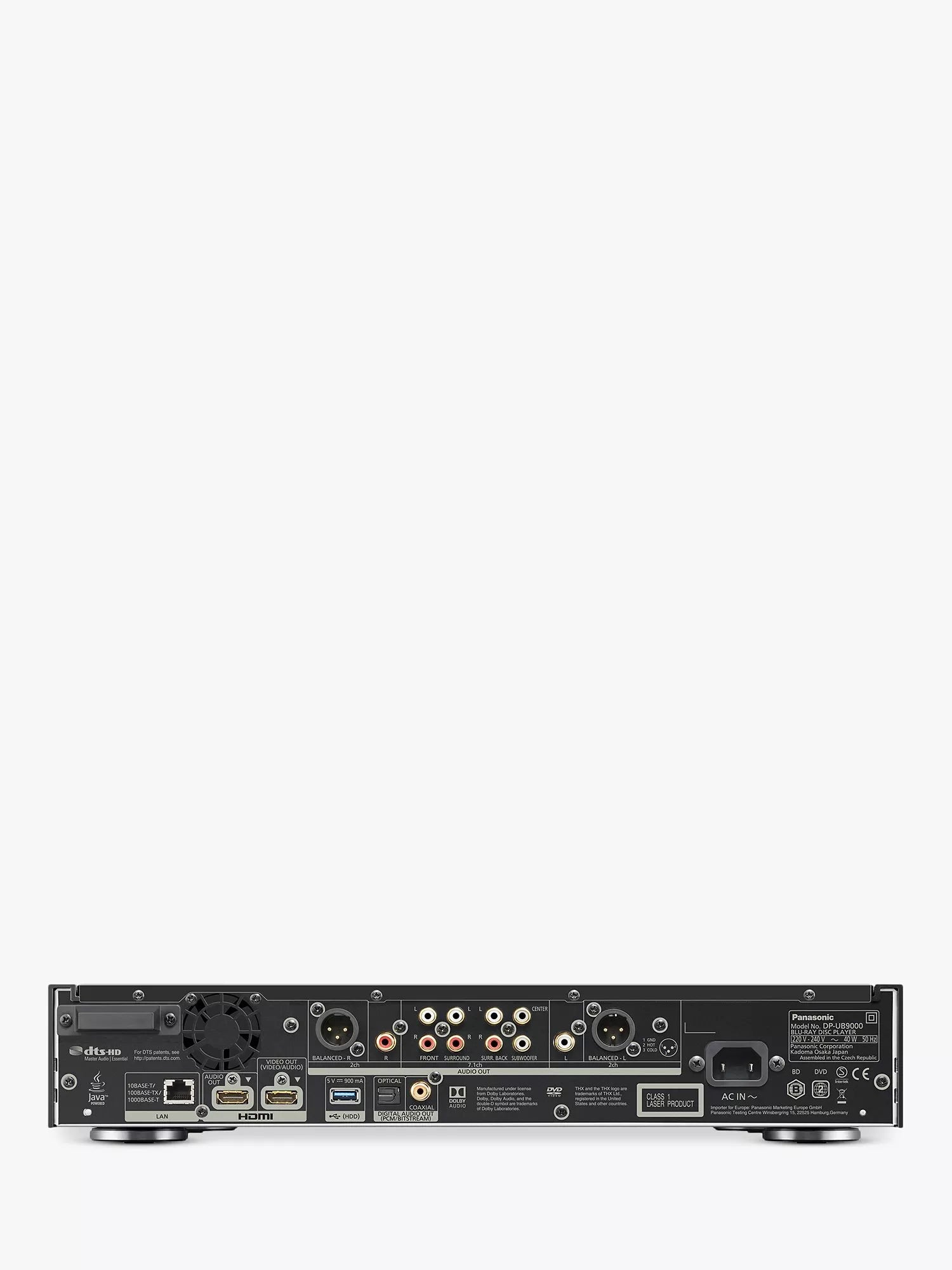 Panasonic DP-UB9000 4K HDR Blu-ray Player, imported from the UK