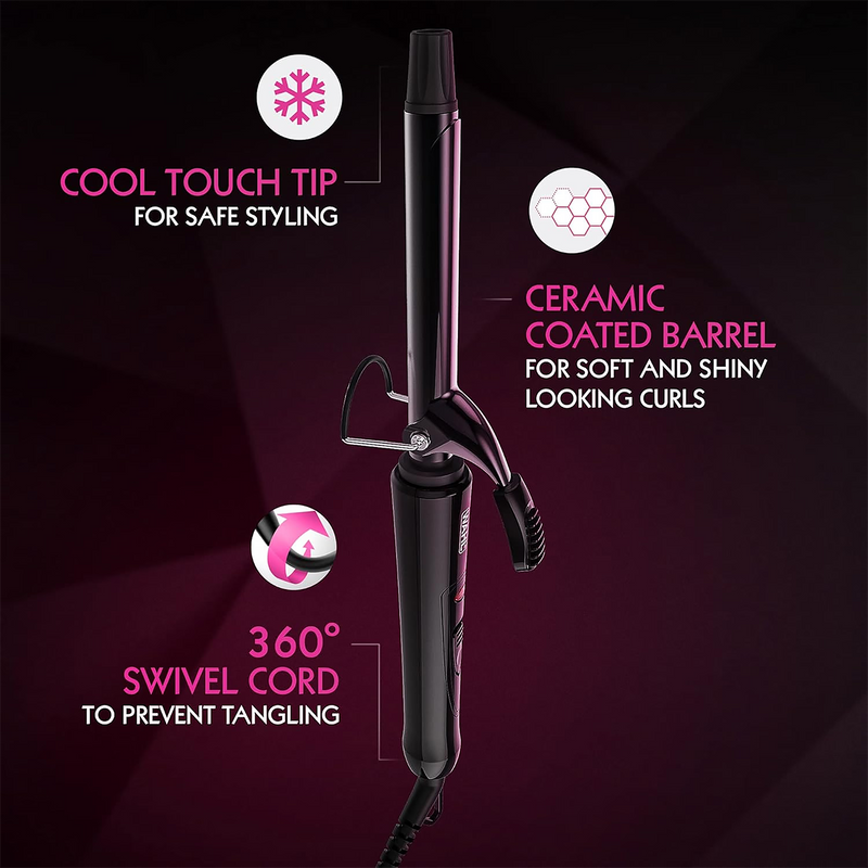 Wahl curling tong ceramic barrel 16mm black, UK version