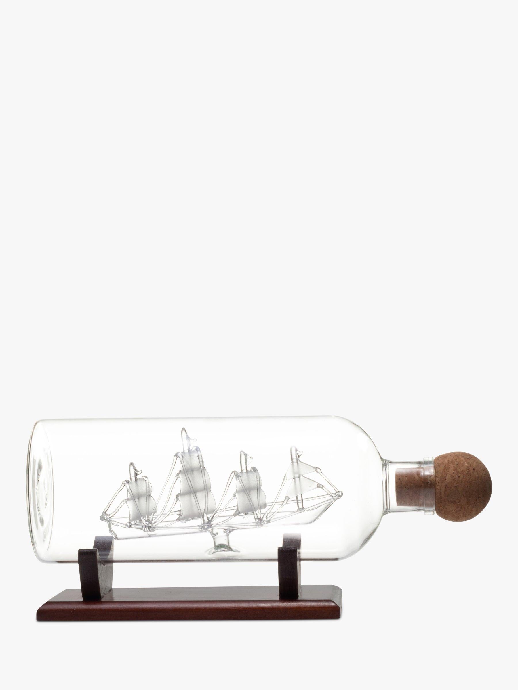 Mixology ship in a bottle glass decanter 750ml, imported from the UK