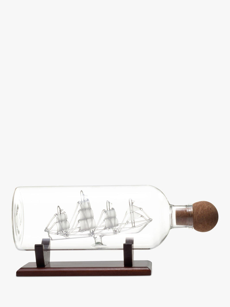 Mixology ship in a bottle glass decanter 750ml, imported from the UK