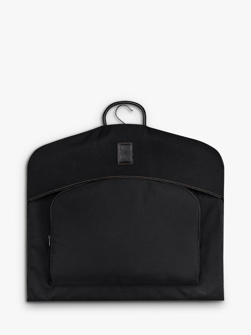 Longchamp Boxford garment cover with leather trim, imported from the UK