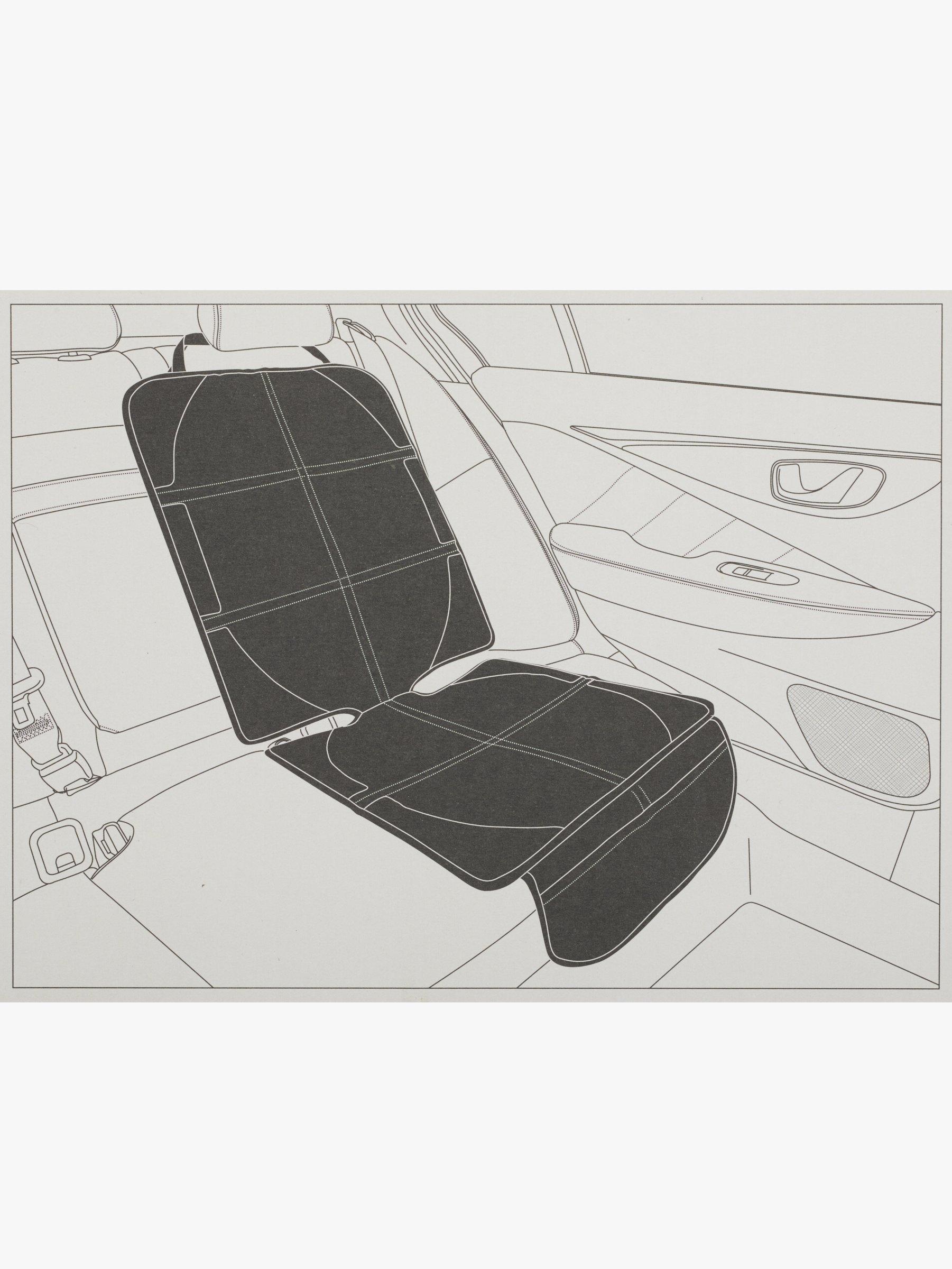 John Lewis car seat protector in black colour, UK version