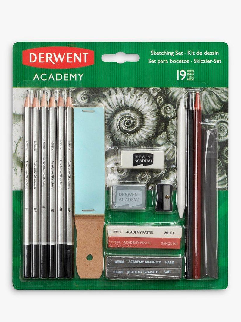 Derwent Academy 19 piece sketching set - British product