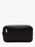 Longchamp Le Foulonné Rectangular Leather Toiletry Bag - Black
